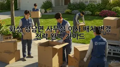 화성 정남면 사무실 이사? 배치 변경 전략 완벽 가이드!